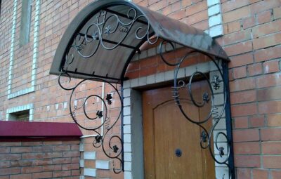 Кованый козырек Артикул Кз-013