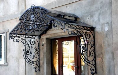 Кованый козырек Артикул Кз-014