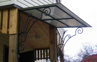 Кованый козырек Артикул Кз-015