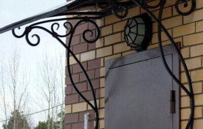 Кованый козырек Артикул Кз-017