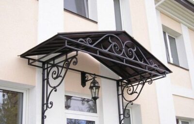 Кованый козырек Артикул Кз-018