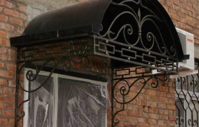 Кованый козырек Артикул Кз-021