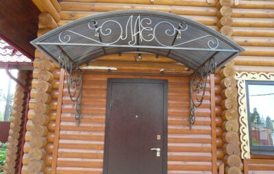 Кованый козырек Артикул Кз-022