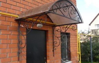 Кованый козырек Артикул Кз-023