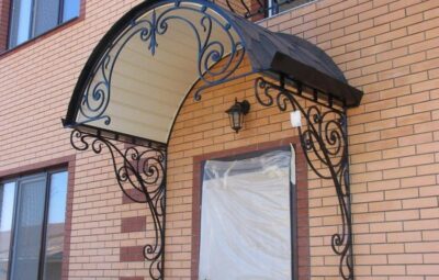 Кованый козырек Артикул Кз-005