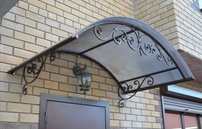 Кованый козырек Артикул Кз-008